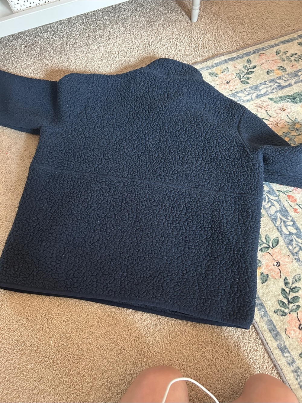 Patagonia Womens Navy Half-Zip Fleece Pullover XL - Picture 6 of 7